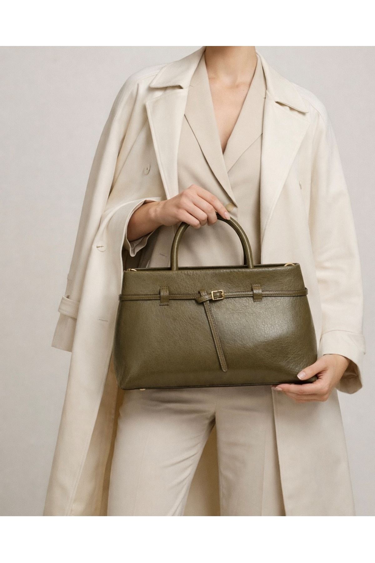 Kadın Yeşil  Omuz ve El  Çantası Selina 