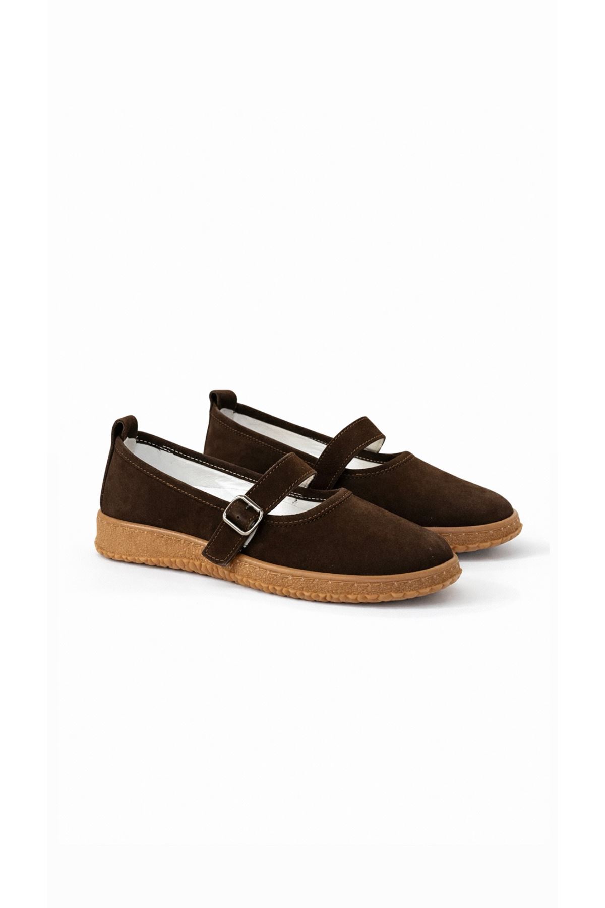 Hakiki Deri Kadın Babet Kahverengi  Liva  