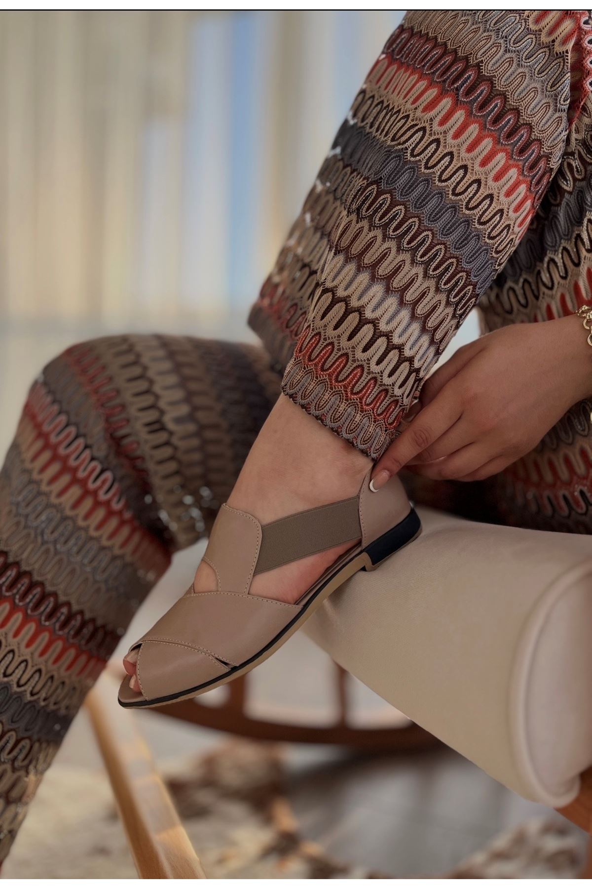 Gerçek Deri Vizon Kadın Ayakkabı Senora