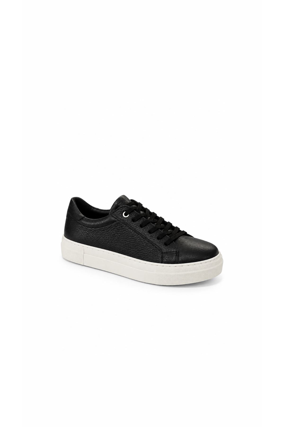 Hakiki Deri Kadın Sneaker Siyah Offi 