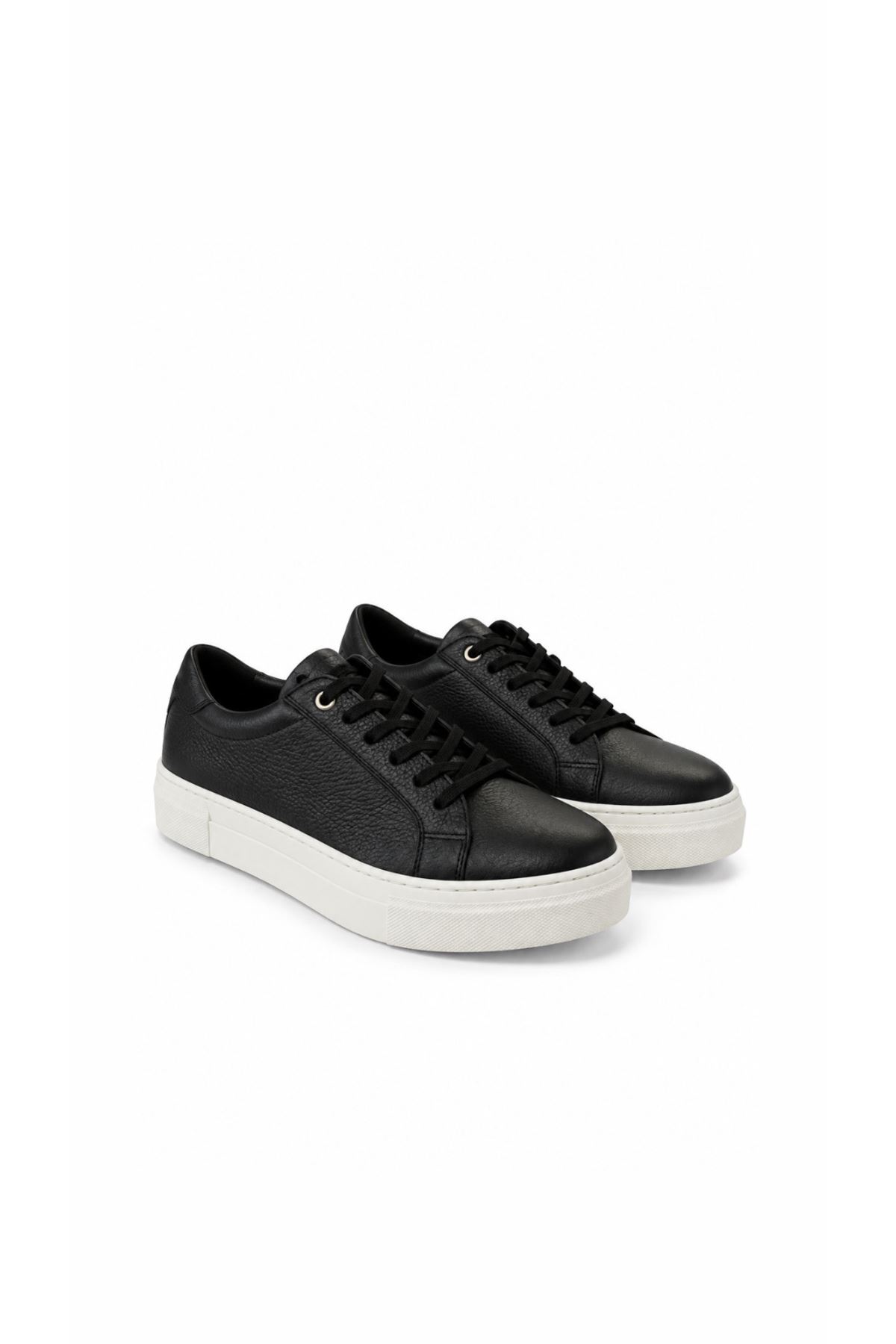 Hakiki Deri Kadın Sneaker Siyah Offi 