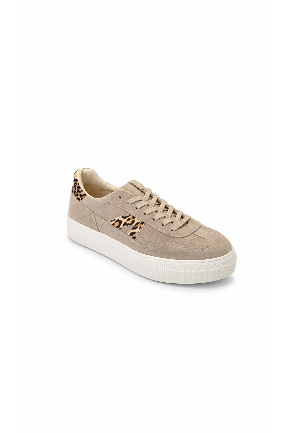 Hakiki Deri Süet Vizon Kadın Sneaker Arezzo