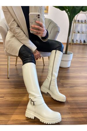 Gerçek Deri Ekru  Best 2