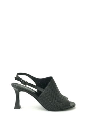 Gerçek Deri Siyah Bow Topuklu Ayakkabı