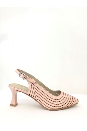 Gerçek Deri Kadın Topuklu  Pudra  Jucky 