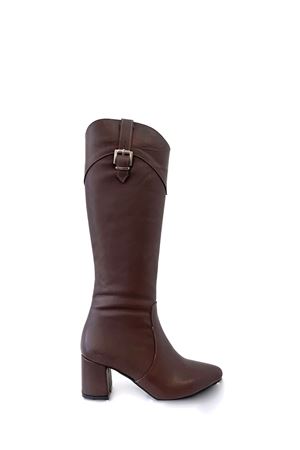 Gerçek Deri  Kadın Çizme Kahverengi Nicola 