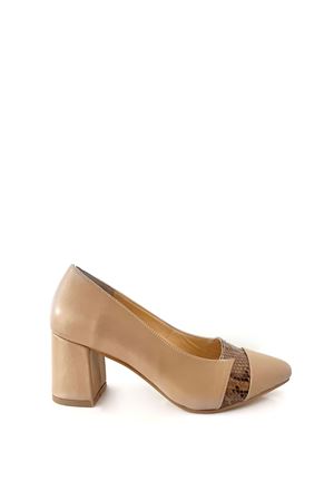 Gerçek Deri Kadın Topuklu Ayakkabı Vizon Bonita
