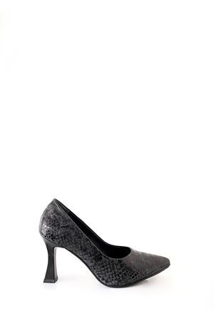 Gerçek Deri Kadın Topuklu Ayakkabı Siyah  Jaze