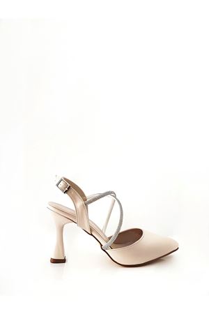 Kadın Topuklu Ekru  Shine