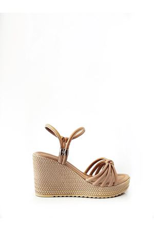 Kadın  Dolgu Topuk Bej  Minda