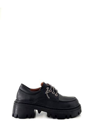  Kadın Loafer   Bağcıklı Siyah Kamara