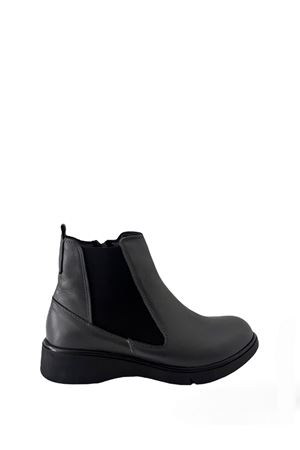 Gerçek Deri Kadın Bot Gri Grey