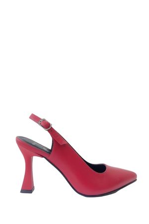 Gerçek Deri Kadın Topuklu Kırmızı  Brave 