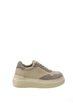 Gerçek  Deri Bej  Kadın Sneaker Dina