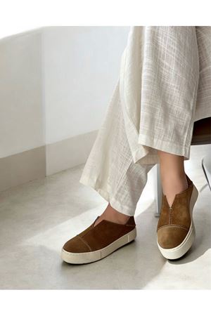 Gerçek Deri Süet Vizon Kadın  Sneaker Tiger