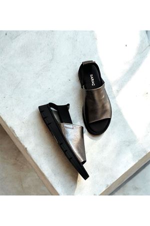 Gerçek Deri Antrasit  Kadın Sandalet Confo 