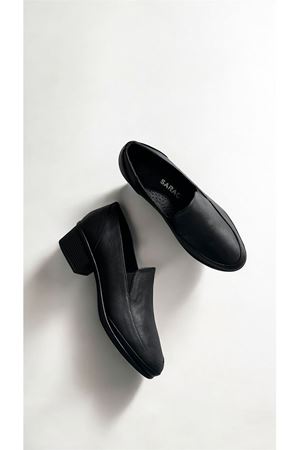 Gerçek Deri Topuklu Kadın  Ayakkabı Siyah Comfort