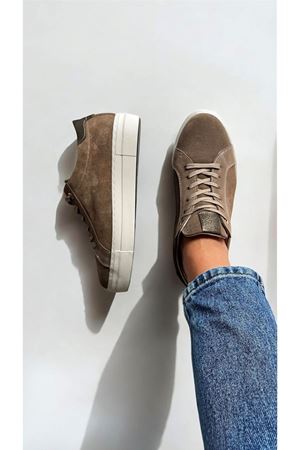 Gerçek Deri Süet Vizon Kadın  Sneaker Vince 