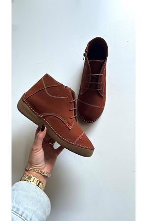 Gerçek Deri Kadın Bot Taba Verona