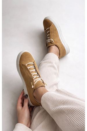 Gerçek Deri Süet  Kadın  Sneaker Smart