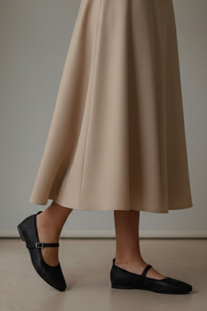 Siyah Kadın Tokalı   Babet  Sofia