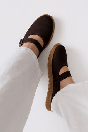 Hakiki Deri Kadın Babet Kahverengi  Liva  