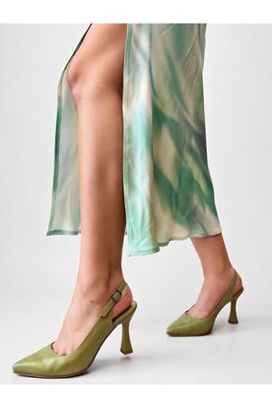 Gerçek Deri  Kadın Topuklu Yeşil   Brave 