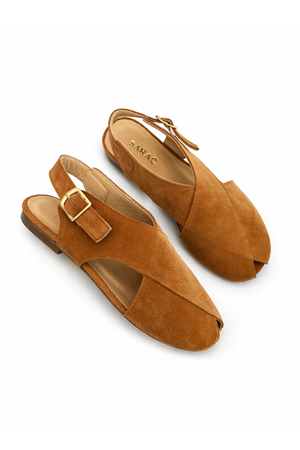 Hakiki Süet Deri Babet Taba Viona 