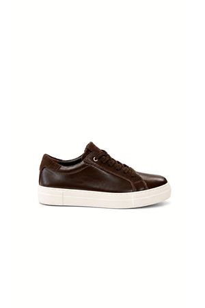 Hakiki Deri Kadın Sneaker Kahverengi Offi