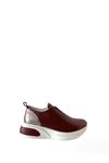 Gerçek Deri Bordo Lion Kadın  Sneaker