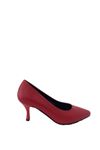 Gerçek Deri Kadın Topuklu Ayakkabı Kırmızı Cool 