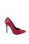 Gerçek Deri Kadın Stiletto  Kırmızı  Heel  