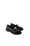  Kadın Loafer  Siyah Tokalı Mely