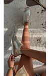 Gerçek Deri Gold Kadın Espadril Sneaker Gossi